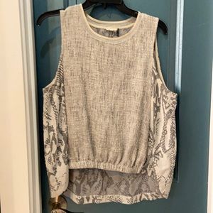 Anthropologie Akemi + Kin Mixed Media Snake Tank